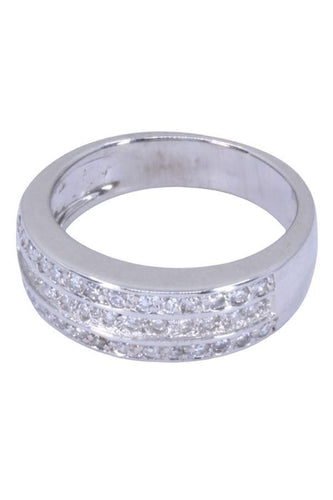 Bague 51 BAGUE PAVAGE DIAMANTS 58 Facettes 085551