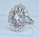 Bague 51 Bague or blanc diamants 58 Facettes AB429