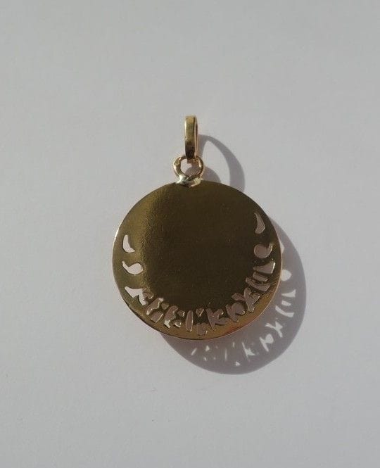 Pendentif Pendentif Art Nouveau mois DECEMBRE rubis or 58 Facettes