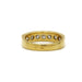 Bague 54 Demi-Alliance or jaune diamants 58 Facettes 220570R