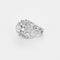 Bague 53 Bague dôme or blanc et diamants 58 Facettes 240566