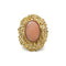 Bague 52 Bague or jaune 750 années 50/60 corail 58 Facettes 1236