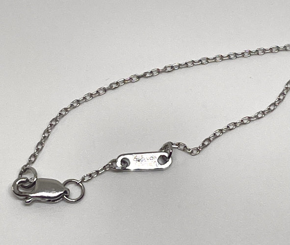 Collier Dinh Van- Collier le cube or blanc taille moyen 58 Facettes