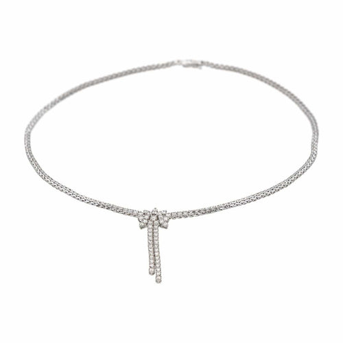 Collier Rivière Or blanc Diamant