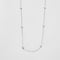 Collier Collier or blanc chaine alternée de diamants 58 Facettes 3674