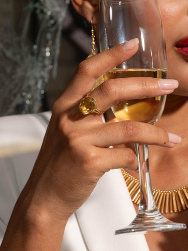 Bague 59 Bague Or jaune Citrine 58 Facettes 2905360CN