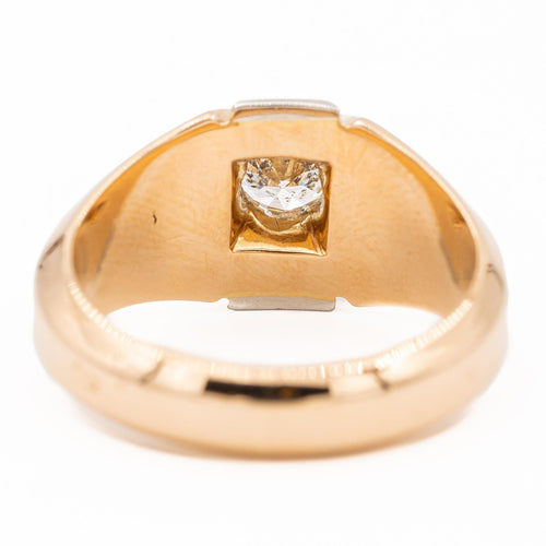 Bague 57 Bague Solitaire Or rose, Platine Diamant 58 Facettes 1986230CN