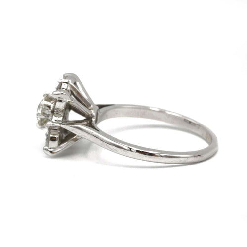 Bague 53 Bague - Or blanc & Diamants 58 Facettes 250106R