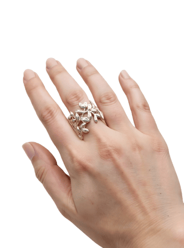 Bague 54 Tiffany & Co. - Bague Paloma Picasso motif feuilles en argent 58 Facettes