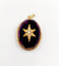 Pendentif Pendentif photo, reliquaire antique or jaune, verre violet et perle 58 Facettes A06193