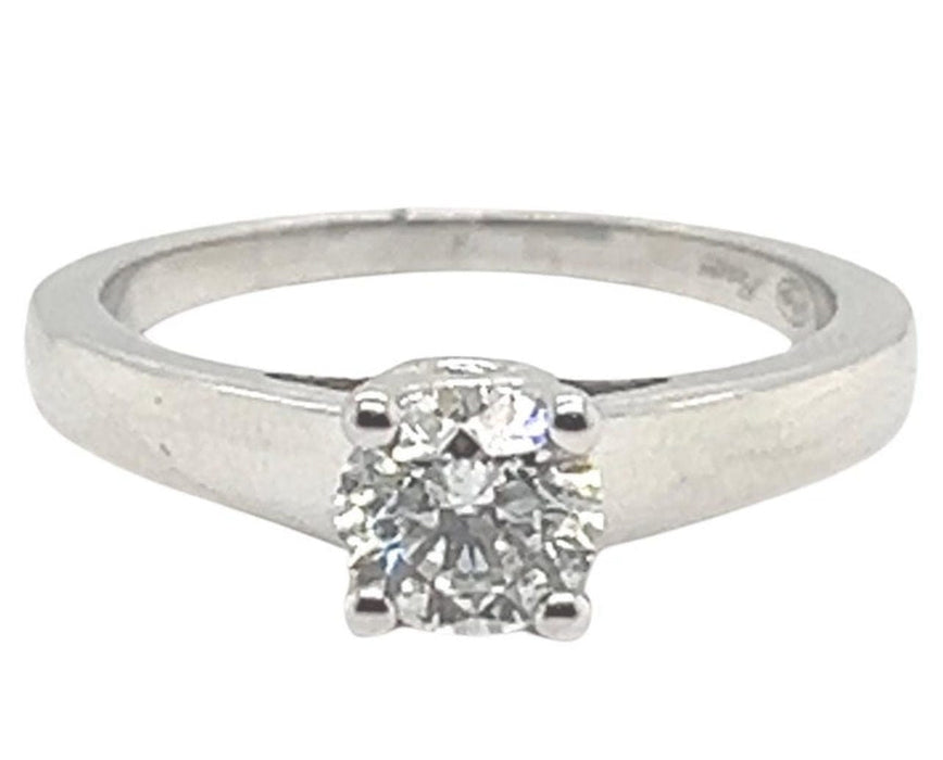 Bague Bague solitaire en or blanc avec diamant de 0,750 carat 58 Facettes