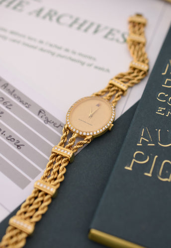 Montre Audemars Piguet - Montre joaillerie femme or jaune & diamants, 1981 58 Facettes AP-100