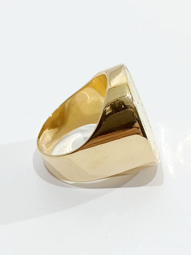 Bague 57.5 Bague Or jaune Napoléon III 58 Facettes 2945/1