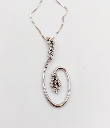 Collier Miluna - Collier vintage chaîne vénitienne en or blanc 18k et diamants 58 Facettes A03361