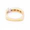 Bague 56 Bague en or, demi-alliance en diamant 58 Facettes N102923EJ