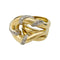 Bague 47 Bague "Noeud", deux ors sertie de diamants. 58 Facettes 31192