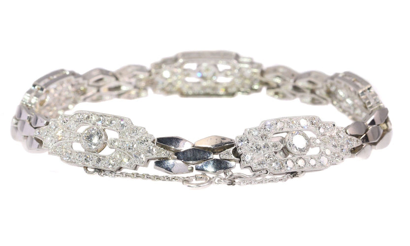 Bracelet Glamour Vintage : Un hommage diamantaire aux années 50 58 Facettes 20302-0012