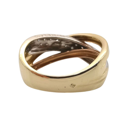 Bague 57 Guy Laroche - Bague 3 ors & diamants 58 Facettes