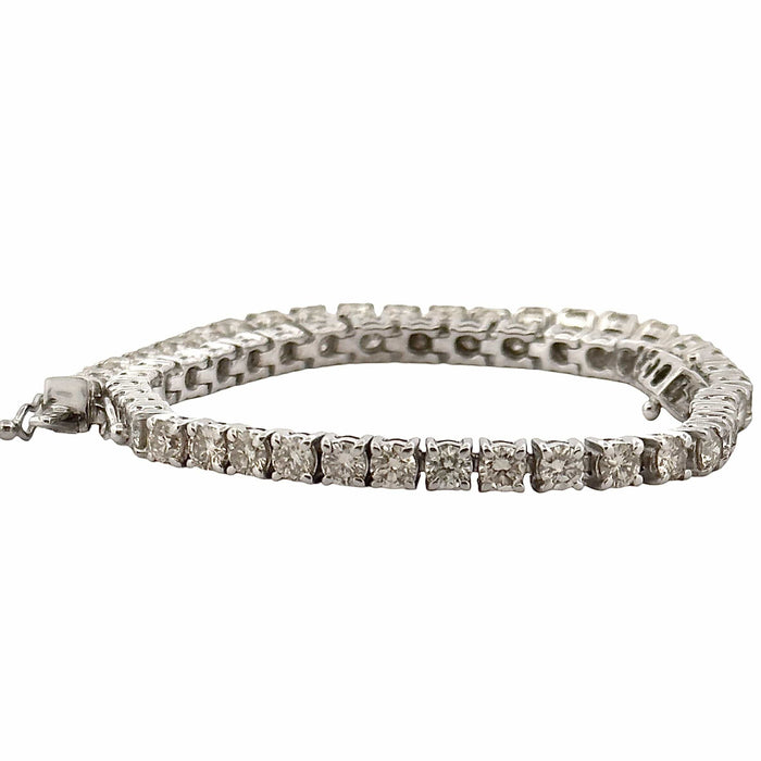 Bracelet Bracelet rivière diamants or blanc 58 Facettes