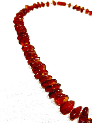 Collier Collier en perle d'Ambre 58 Facettes