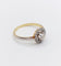 Bague 56.5 Bague cible antique or jaune 18k diamant taille ancienne 0,35 carat (circa 1900) 58 Facettes A06178