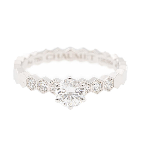 Chaumet Bague Solitaire Bee my Love Or blanc Diamant