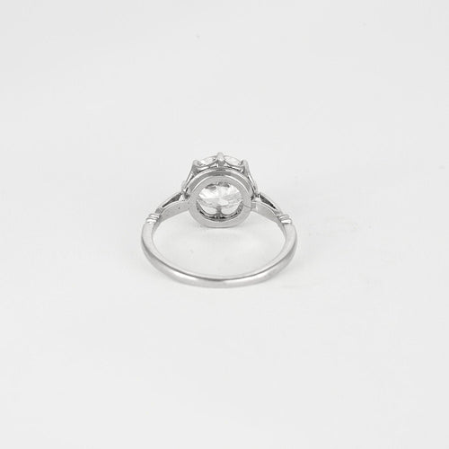Bague 53 SOLITAIRE ANCIEN 2ct 58 Facettes M8957