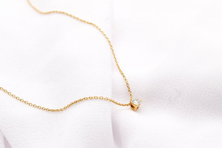 Collier Collier Point Lumineux or jaune diamant 58 Facettes 250133