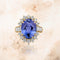 Bague Bague en saphir de Ceylan naturel non chauffé de 6 carats, datant des années 1970 58 Facettes F31