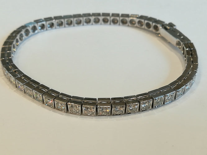 Bracelet Bracelet ligne diamants 58 Facettes