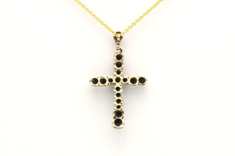 Pendentif Pendentif Napoléon III or jaune et argent, saphir et diamants 58 Facettes B499