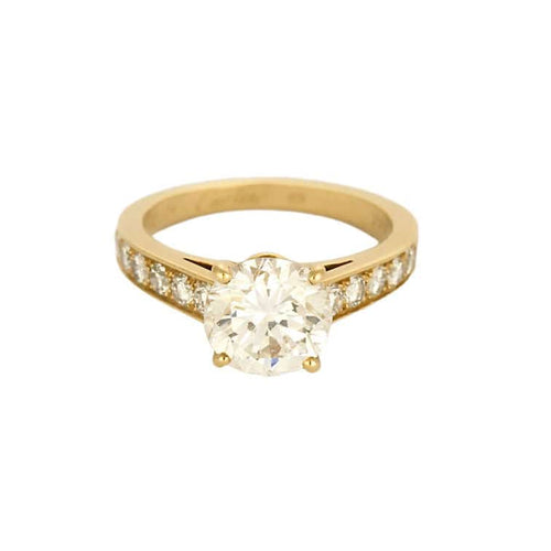 Bague 49 CARTIER - Diane - Solitaire en or jaune et diamant 1.94ct 58 Facettes JR03