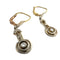 Boucles d'oreilles Boucles d'oreilles design Art Déco 1930-35 en or avec diamants 58 Facettes A1227