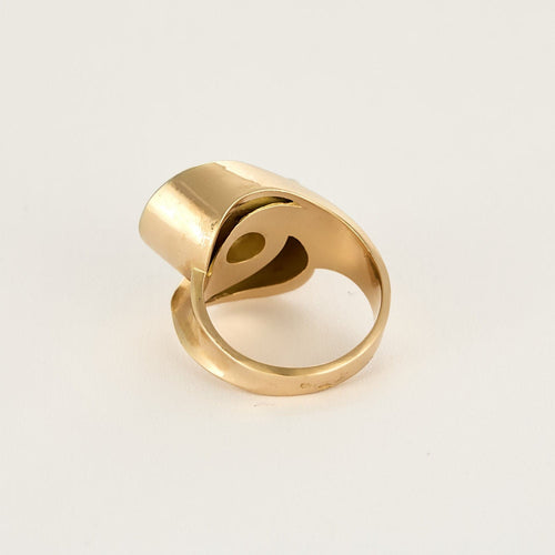 Bague type Tank en or et diamants