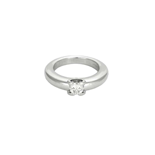 Bague 48 CARTIER - Bague solitaire en or blanc et diamant 58 Facettes LP1090