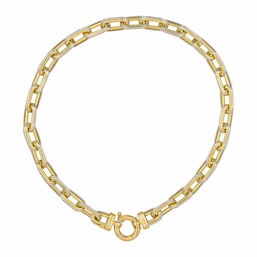 Collier Collier Or jaune, Or blanc 58 Facettes 4651186CN