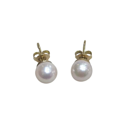 Boucles d'oreilles Boucles d'oreilles en perles avec une étoile en diamants, en or blanc et jaune 18 carats 58 Facettes PE238TA159