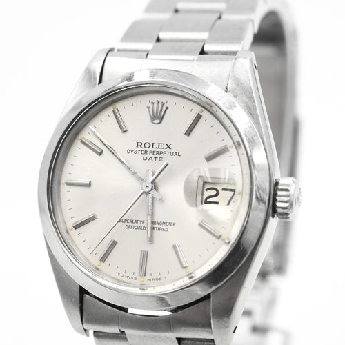 Montre Rolex Oyster Perpetual Date Réf. 1500 Acier 34 mm – Année 1980 58 Facettes 22170