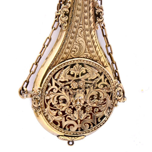 Pendentif Pendentif Flacon à parfum – vinaigrette en vermeil 58 Facettes 178