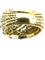PIAGET. Bague vintage or jaune 18K, saphirs et diamants
