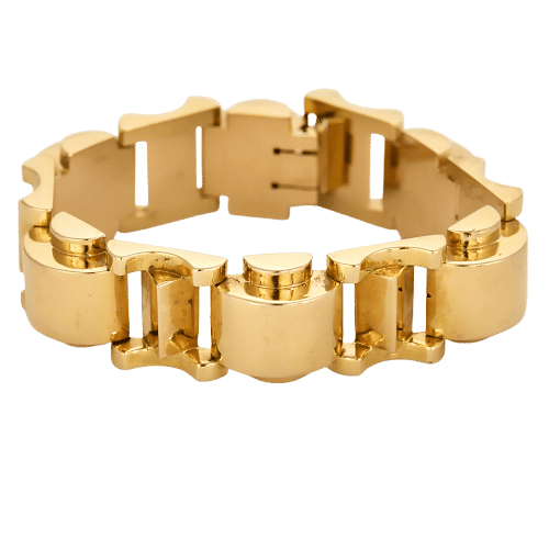 Bracelet Bracelet Tank en or jaune 58 Facettes BIA1089