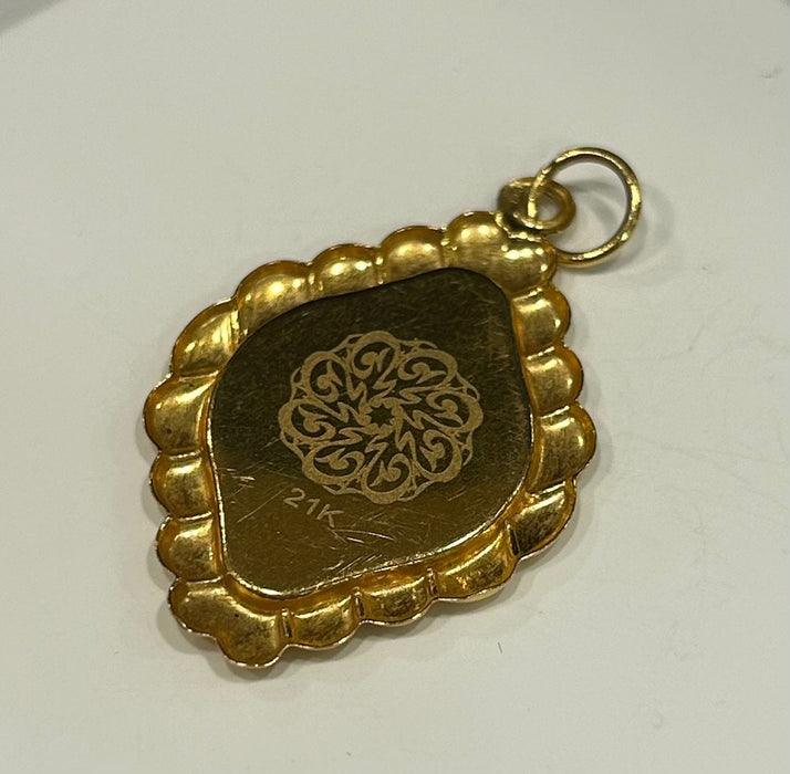 Pendentif Pendentif Sourate or jaune 58 Facettes LP273