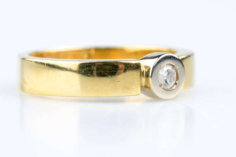 Bague 56 Bague diamant en or jaune 58 Facettes BG-31200189-107