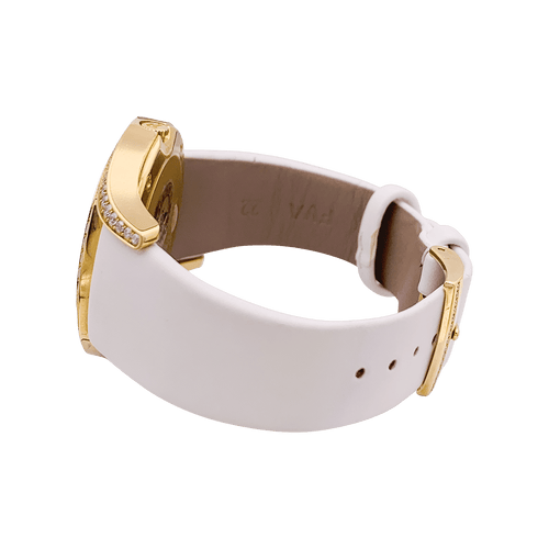 Montre Montre Piaget "Gala LimeLight" or jaune, diamants, cuir. 58 Facettes 34511