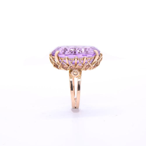 Bague 50 Bague améthyste Violetta Napoléon III, or jaune 58 Facettes 145