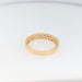 53 Demi Alliance ring in yellow gold and diamonds 58 Facettes 29035