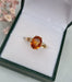 Bague 51 Bague or jaune citrine 58 Facettes 454