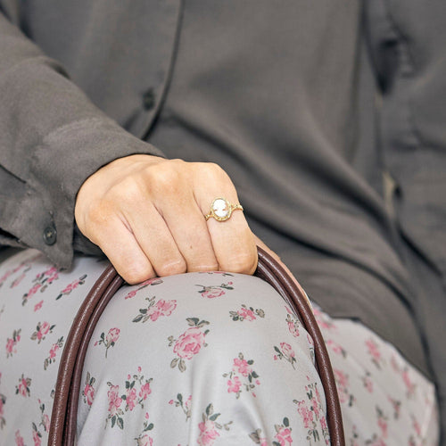 Bague 55 Bague or jaune cornaline 58 Facettes LP1251/BET