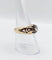 Bague 56.5 Bague jonc bombé antique en or 14k et diamant taille rose 58 Facettes A06623