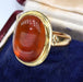 Bague 50 Bague or jaune ambre 58 Facettes